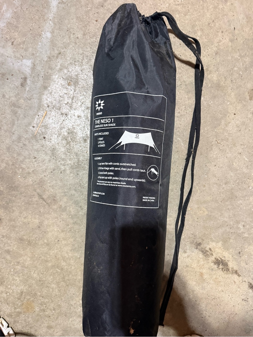 NESO Sun Shade - Black Portable Sun Shelter